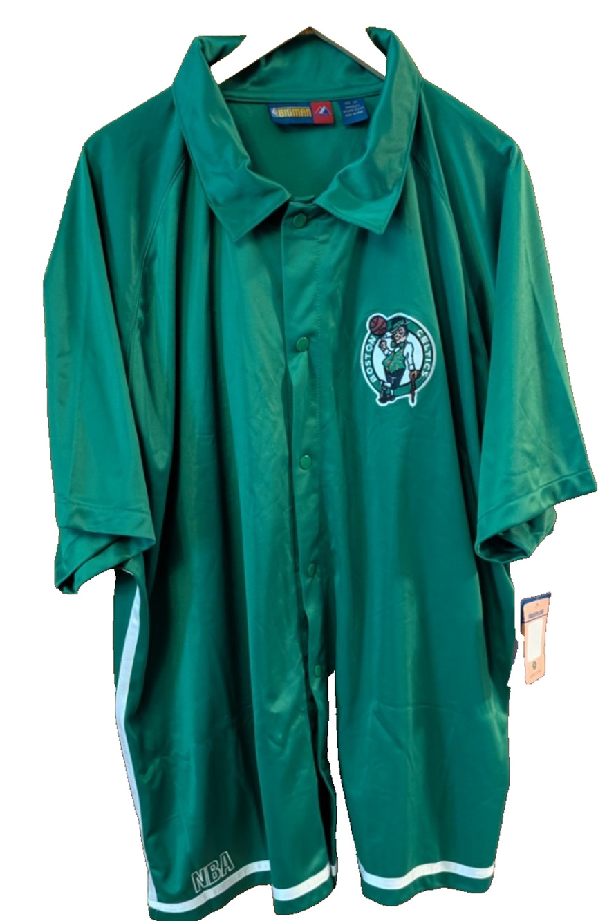 Vintage Majestic Boston Celtics Warm Up Jersey Size 4X NEW WITH TAGS